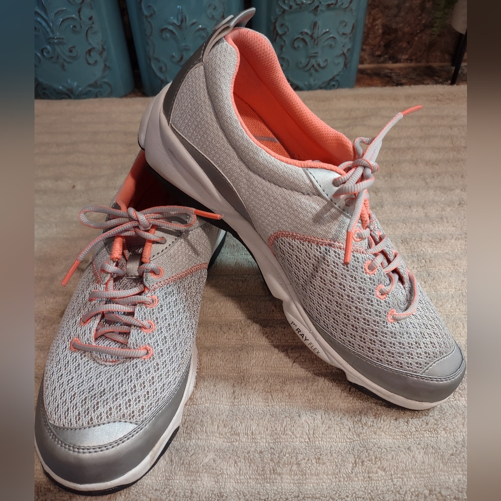 WEIL Rhythm Gray & Melon 1st Ray Flex Orthotic Sneaker Women’s W10
